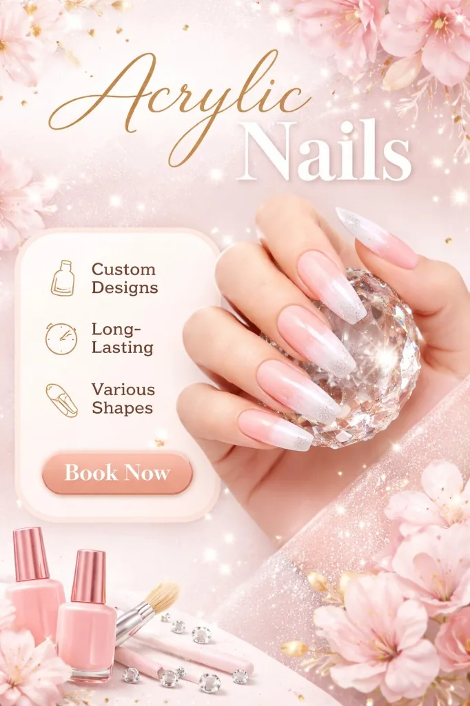 Acrylic nail extensions North Phoenix Arizona