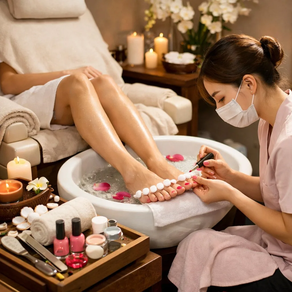 Relaxing pedicure spa treatment Phoenix AZ 85021
